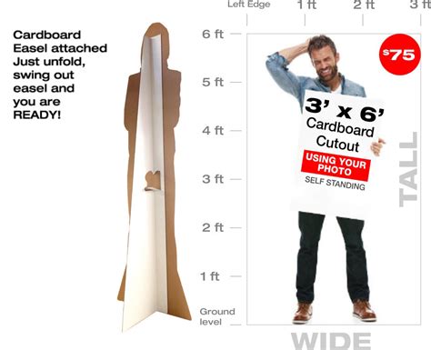 how to make a cardboard cutout stand up|make life size cardboard cutout.